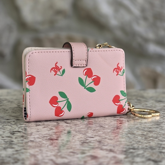 Juicy Couture Pink Cherry Card Holder Wallet - Picture 2 of 7